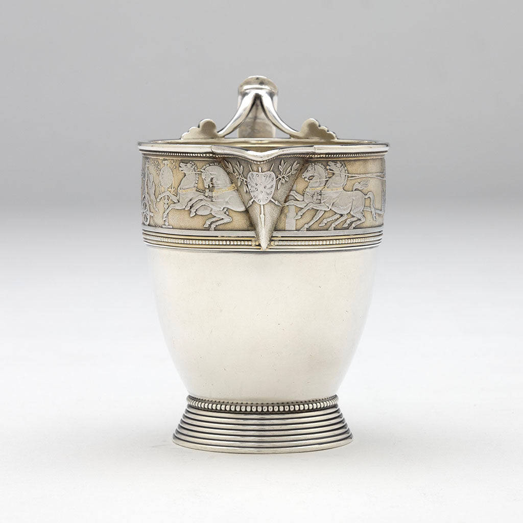 Spout to Gorham Antique Sterling Silver Classical Creamer, Providence, RI, 1876