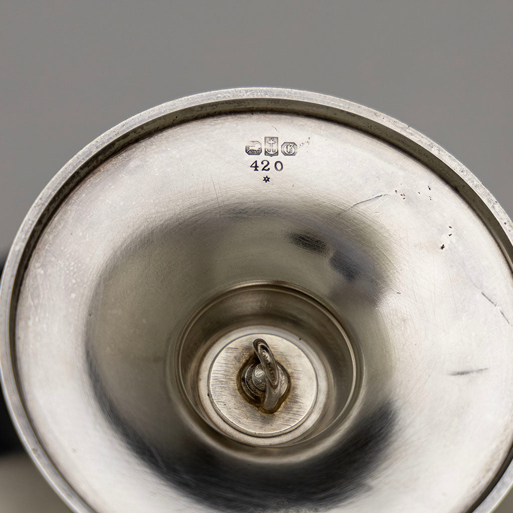 Gorham marks on Gorham Antique Sterling Silver Figural Tazza, Providence, RI, 1868