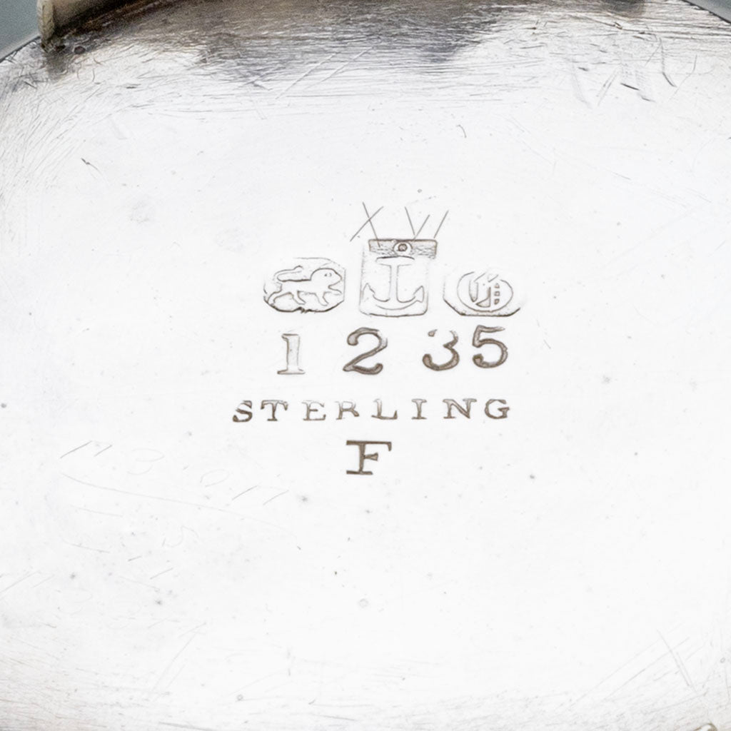 Marks on Gorham Antique Sterling Silver Japonesque Dessert Creamer and Sugar, Providence, RI, 1873