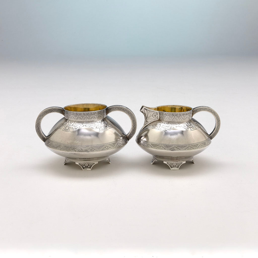 Gorham Antique Sterling Silver Japonesque Dessert Creamer