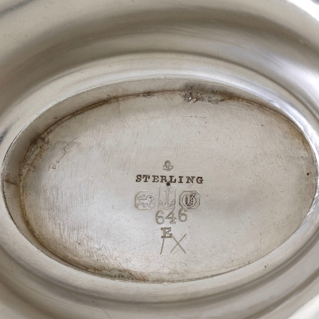 Marks on Gorham Aesthetic Antique Sterling Silver Cake Basket, Providence, RI, 1872