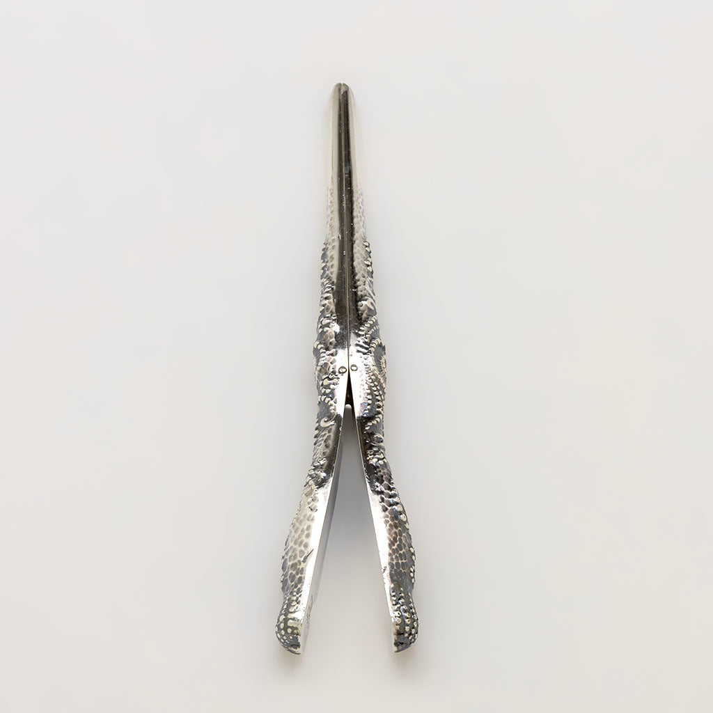 Side of Whiting Antique Sterling Silver Glove Stretchers design attributed to Charles Osborne, NYC, NY, c. 1880s