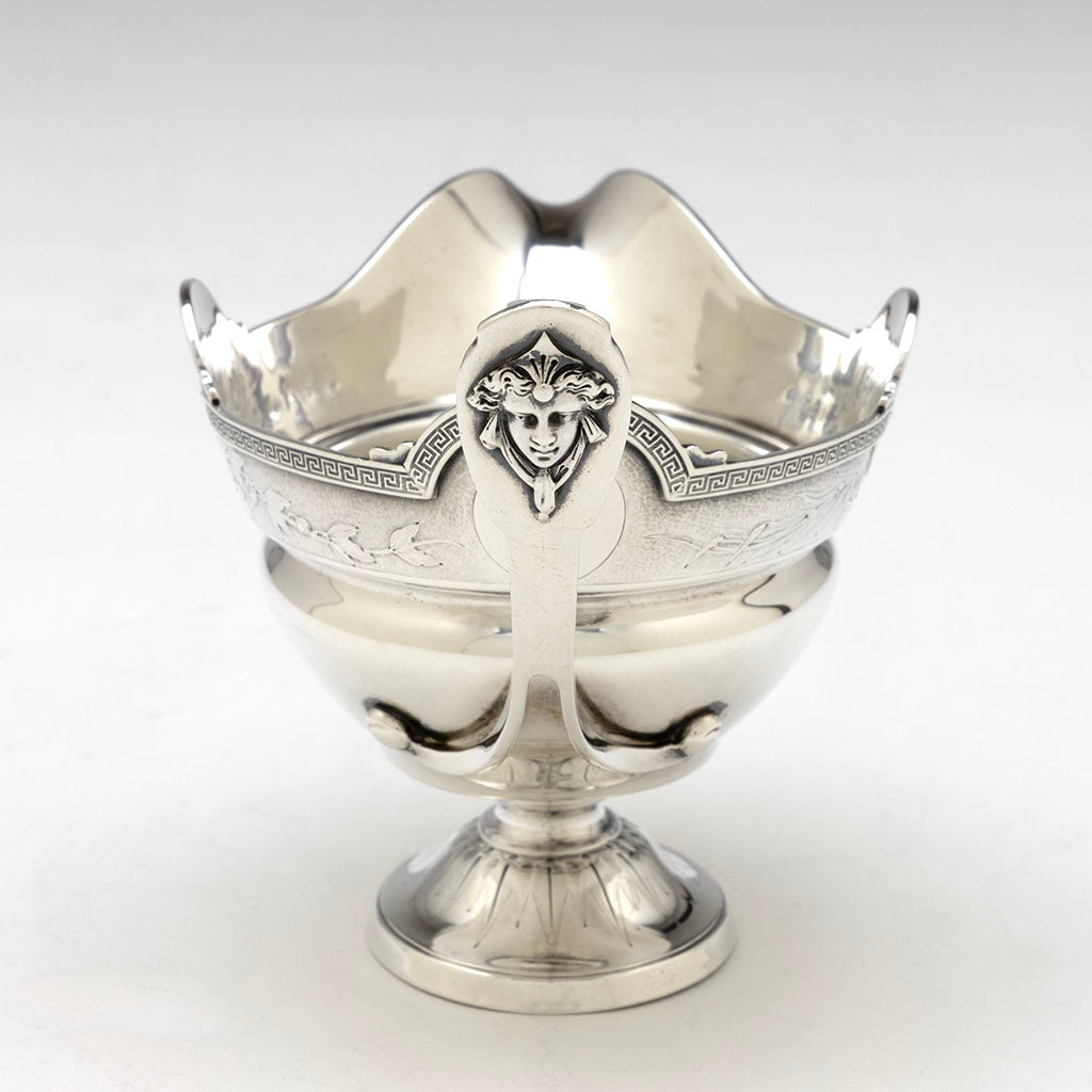 Handle to Gorham Antique Coin Silver &#39;Medallion&#39; Gravy Boat, Providence, RI, c. 1868