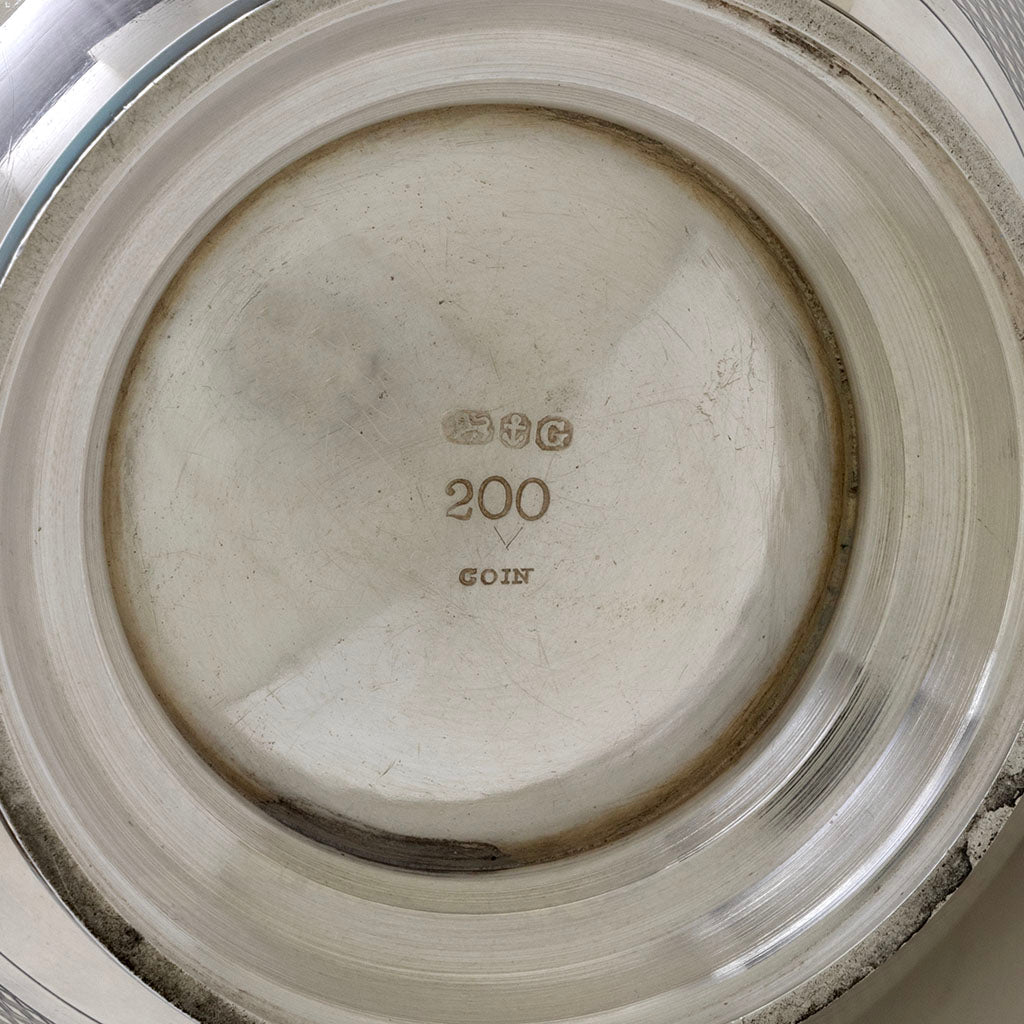 Marks on Gorham Antique Coin Silver Butterfly Tea Set, Providence, RI, c. 1860