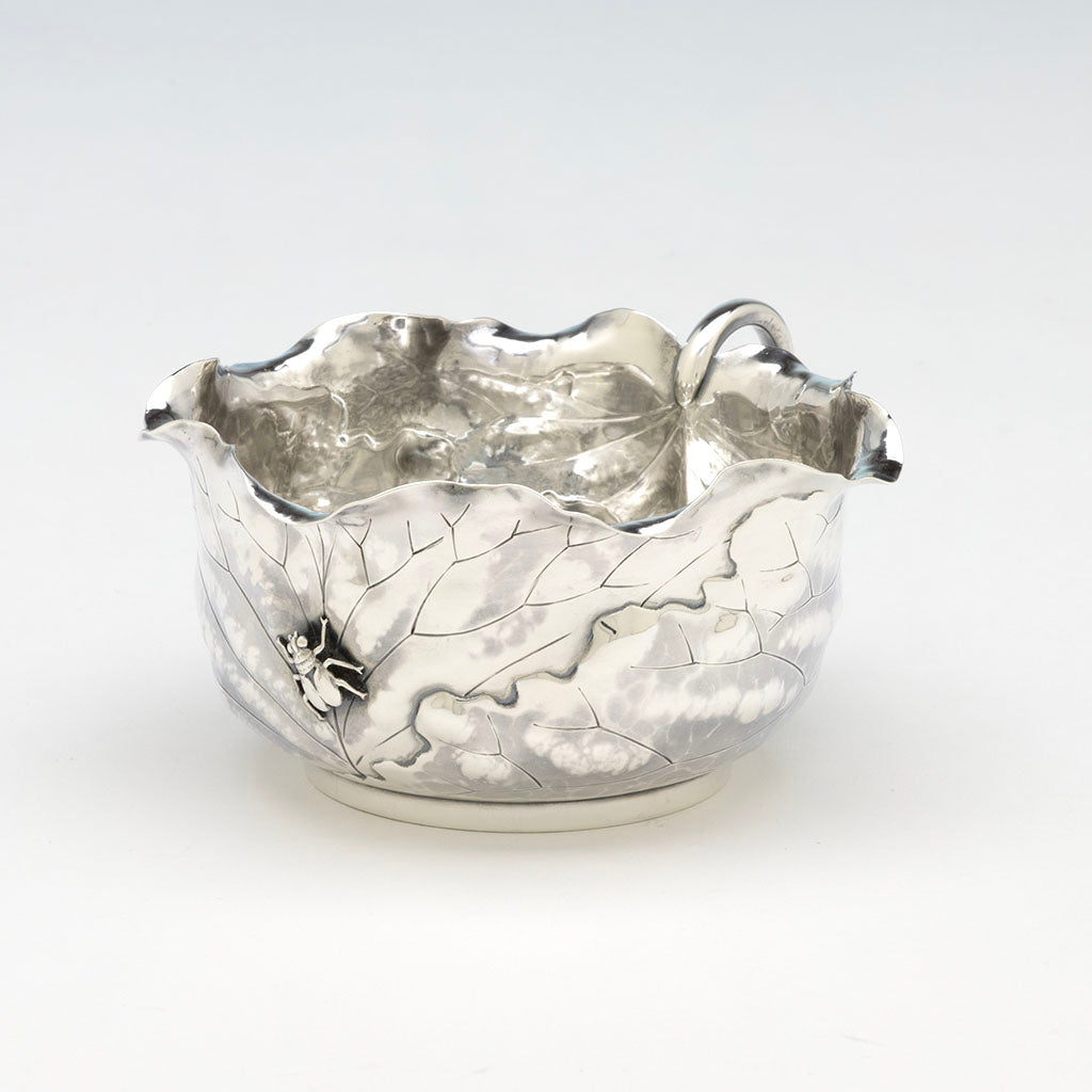 Shiebler Antique Sterling Silver Aesthetic Movement Gravy Boat, NYC, NY, c. 1880