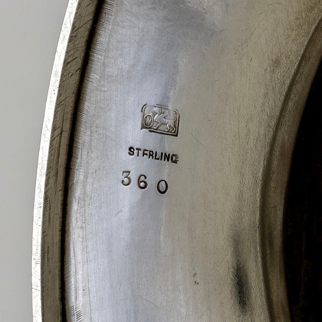 Marks on Whiting Antique Sterling Silver Figural Bird Dish, New York City, c. 1870s