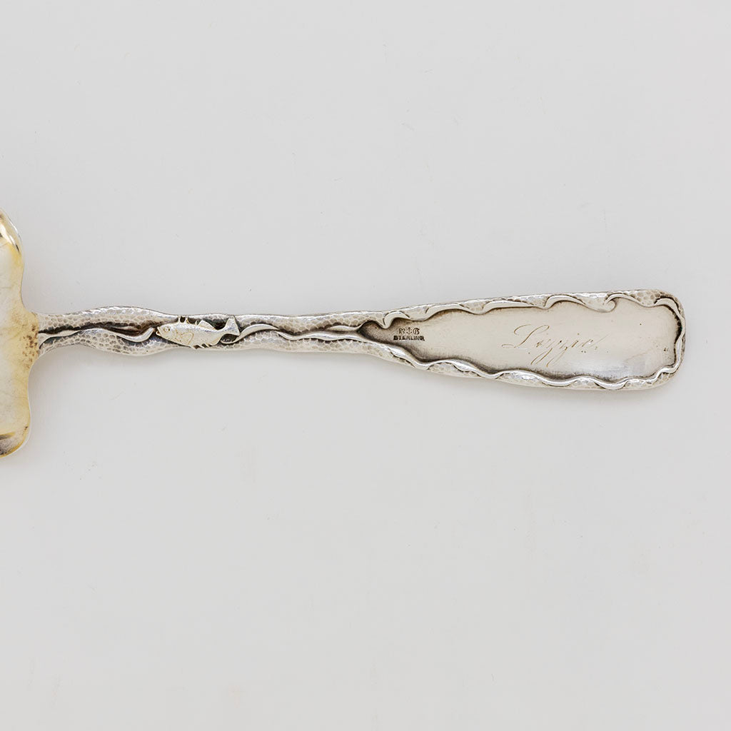 Gorham Antique Sterling Silver &#39;Hizen&#39; Pattern Rare Salad Serving Spoon, Providence, RI, c. 1880