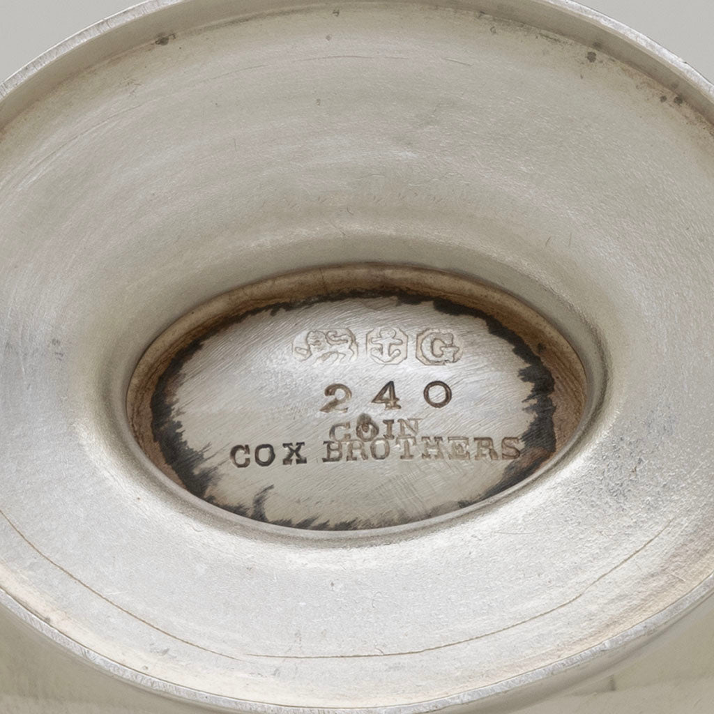 Mark 2 of Gorham Pair of Coin Silver Figural Master Salts, Providence, RI, c. 1862