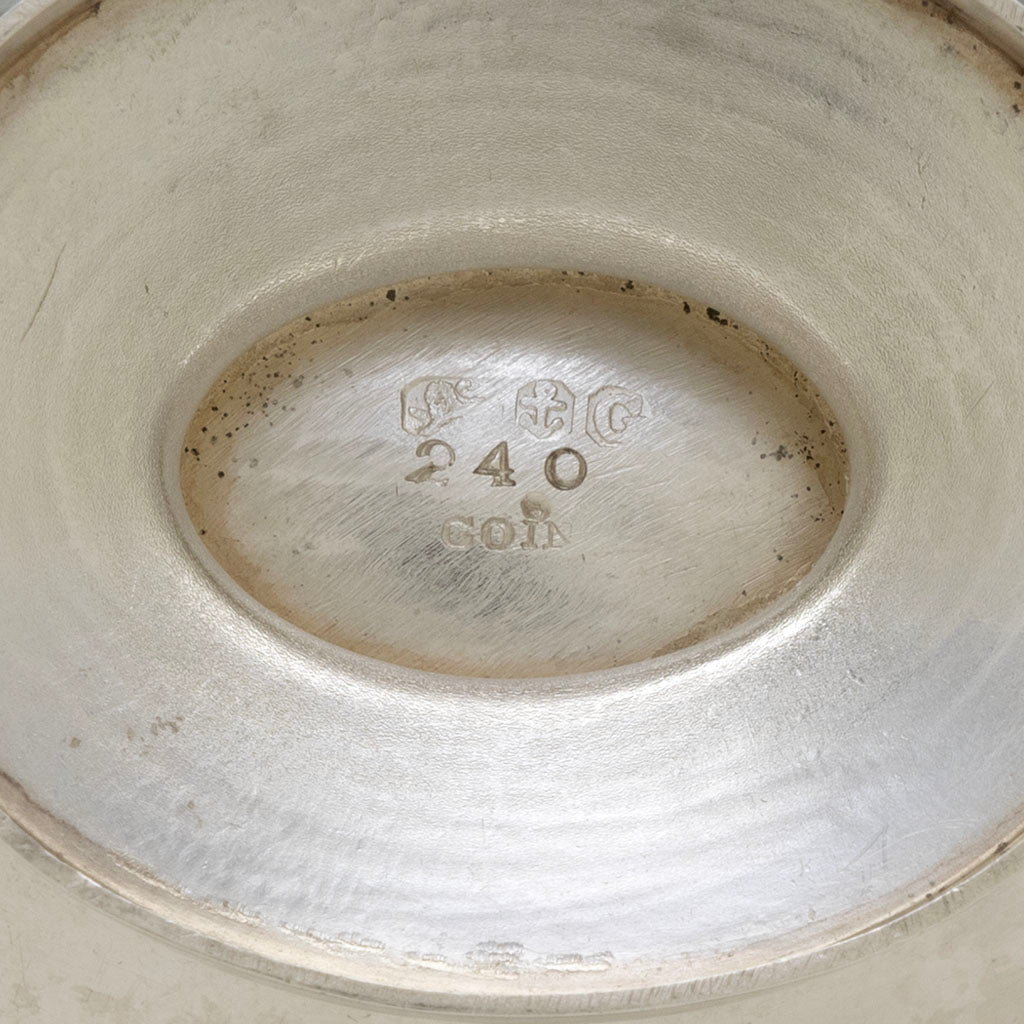 Mark 1 of Gorham Pair of Coin Silver Figural Master Salts, Providence, RI, c. 1862