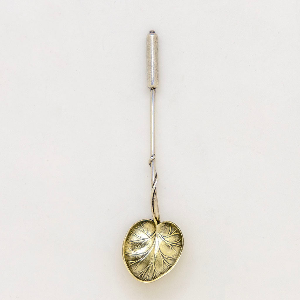 Detail of Set of 10 Durgin(attr) Antique Sterling Silver Cattail Tea/Coffee Spoons, Concord, NH, c. 1880s
