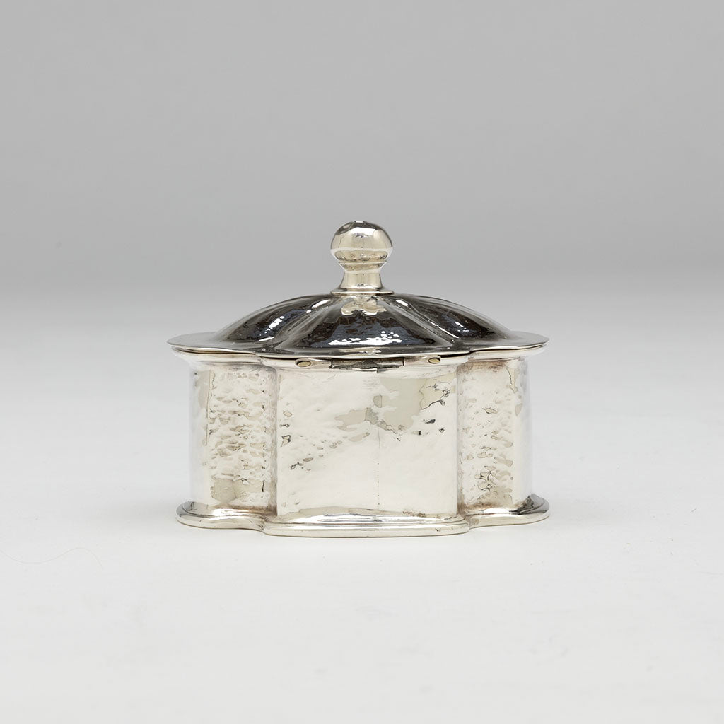 Theodore Hanford Pond Antique Sterling Silver Naturalistic Box, Baltimore, MD, 1911-14