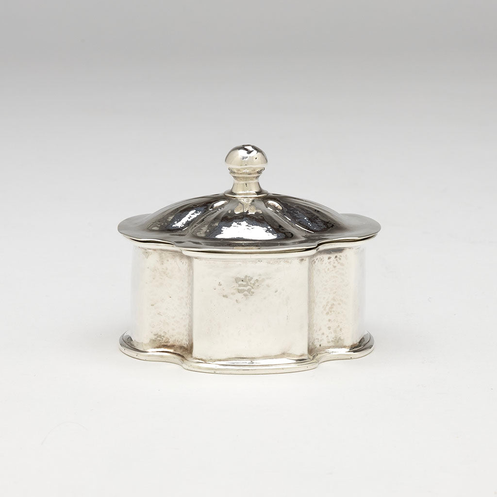 Theodore Hanford Pond Antique Sterling Silver Naturalistic Box, Baltimore, MD, 1911-14