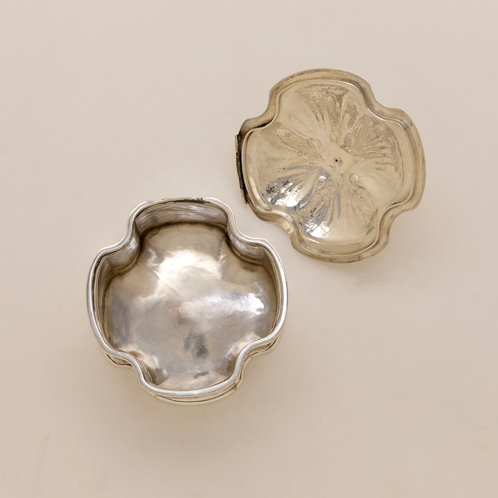 Theodore Hanford Pond Antique Sterling Silver Naturalistic Box, Baltimore, MD, 1911-14