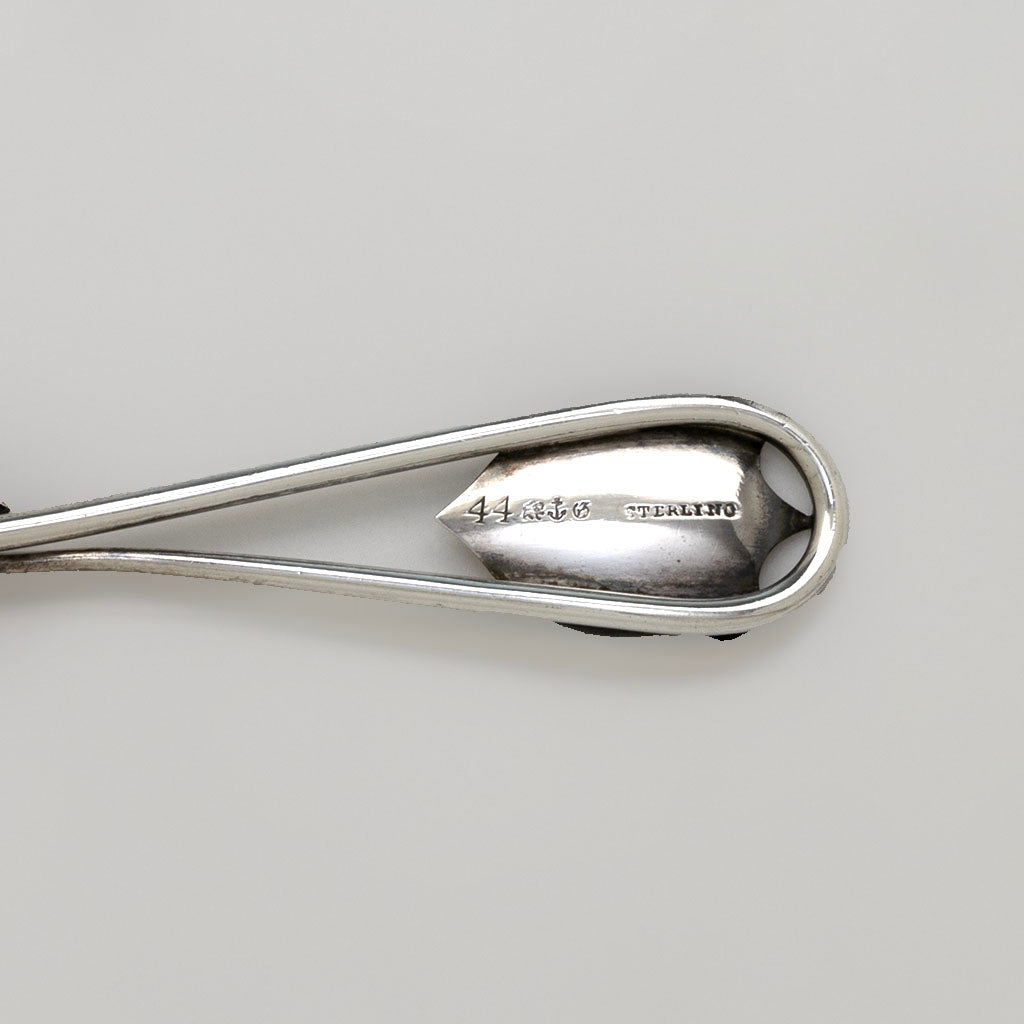 Marks on Gorham Antique Sterling Silver &#39;#44&#39; Aesthetic Salad Servers, Providence, RI, c. 1870s