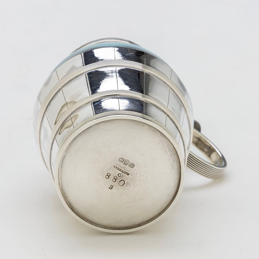 Gorham Antique Sterling Silver Butterfly Mustard Pot, Providence, RI, c. 1869