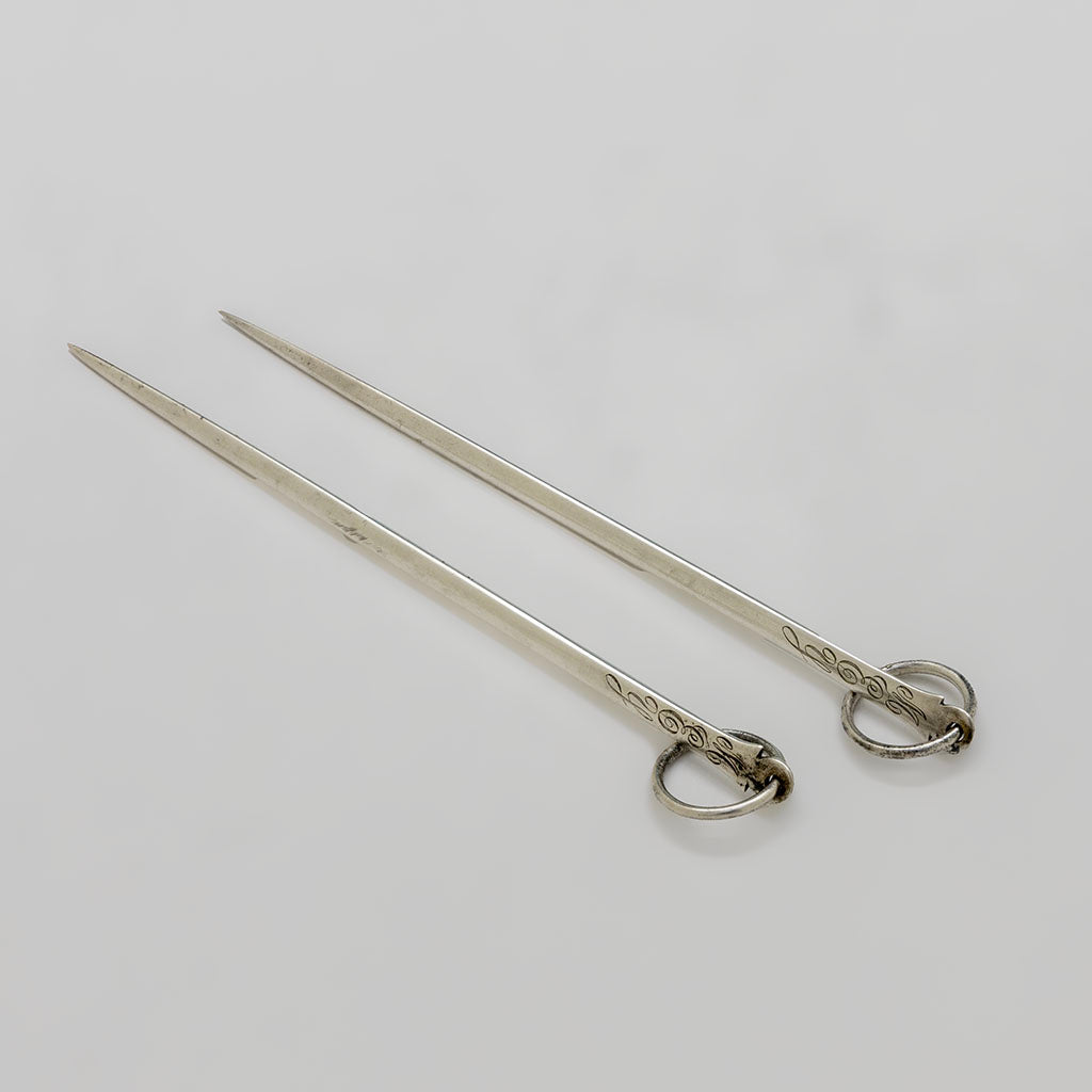 Tiffany & Co Antique Sterling Silver Skewer Letter Opener, NYC, NY, 20th century
