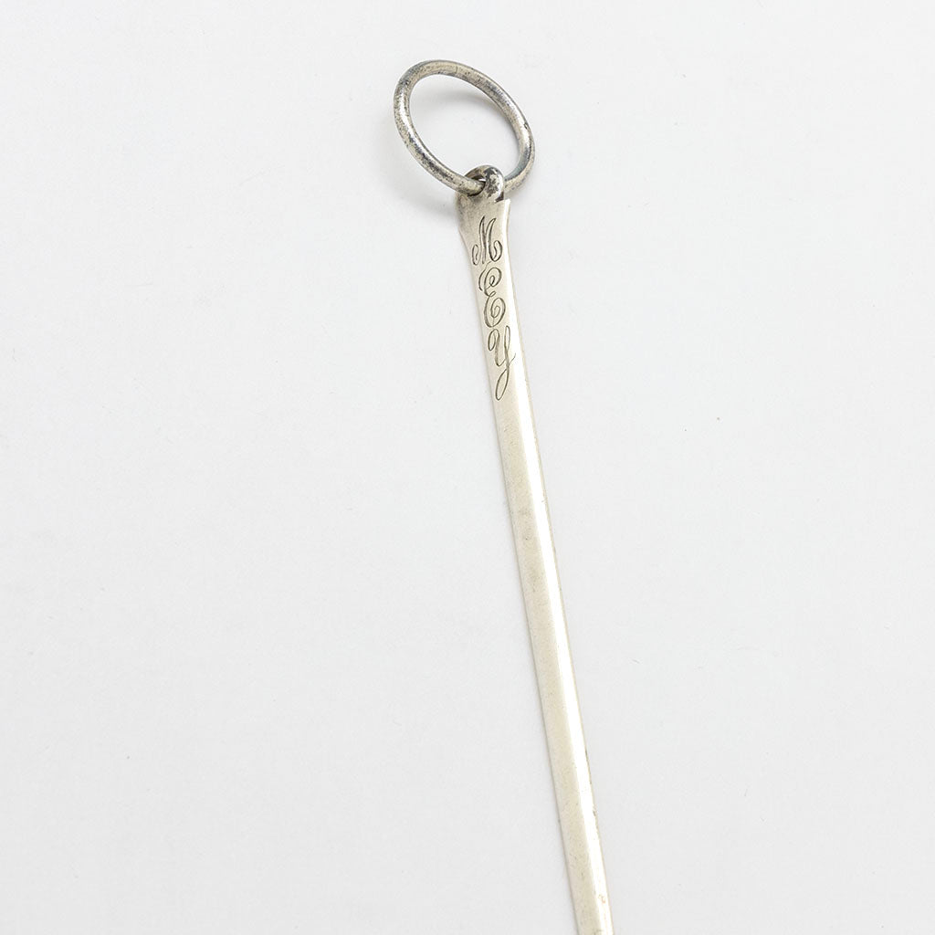 Monnogram on Tiffany &amp; Co Antique Sterling Silver Skewer Letter Opener, NYC, NY, 20th century
