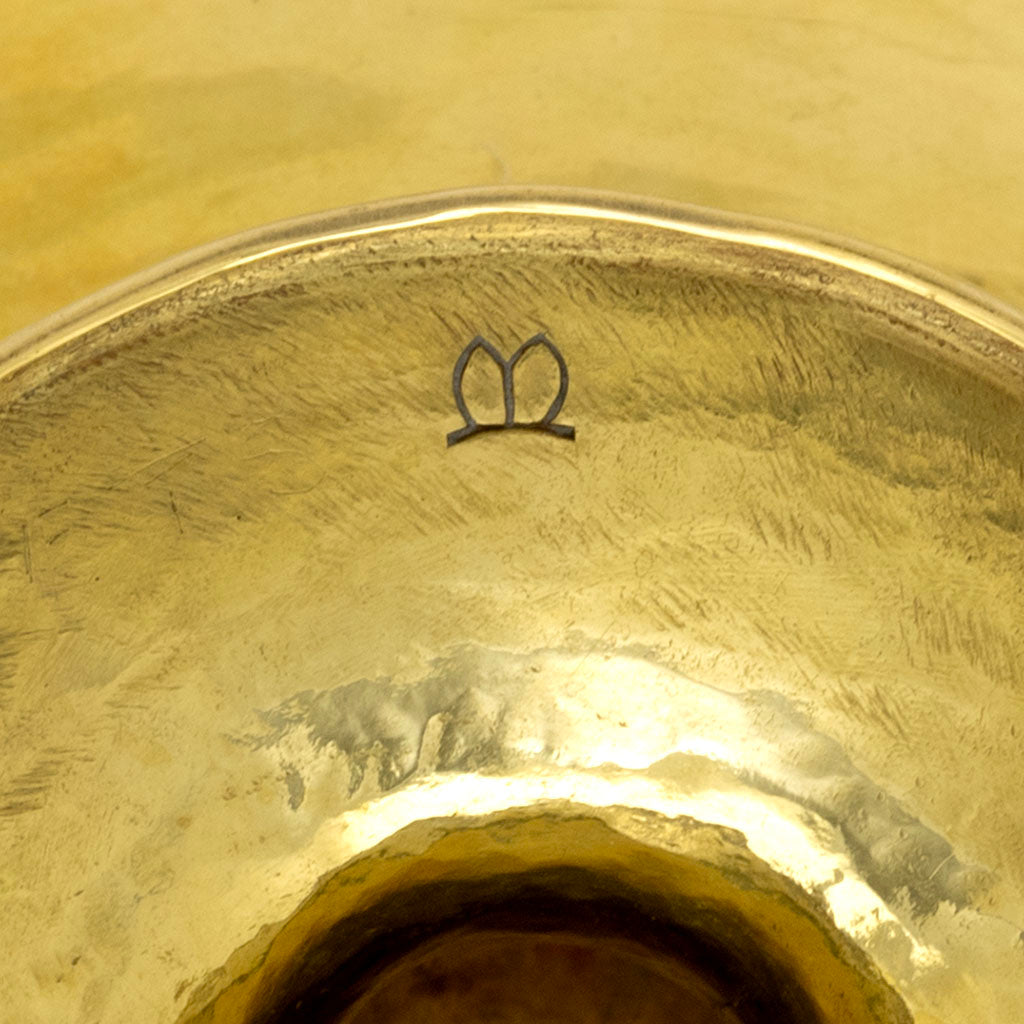 Marcus &amp; Co. Handwrought Arts &amp; Crafts 18 Karat Gold 2-handled Cup, New York City, NY, c. 1917