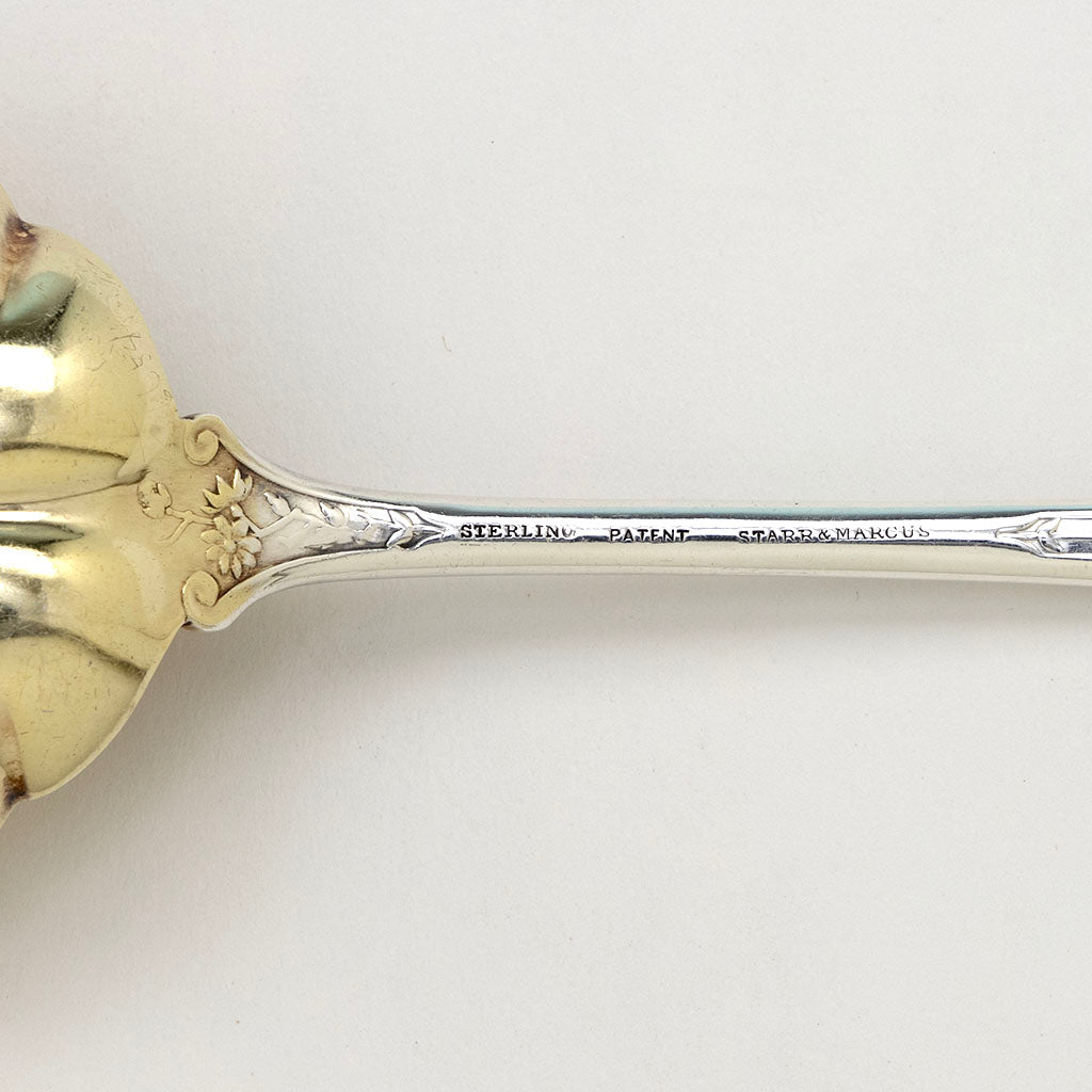 Marks on John Wendt Antique Sterling Silver &#39;Bird&#39; Ice Serving Spoon, NYC, NY, c. 1870s