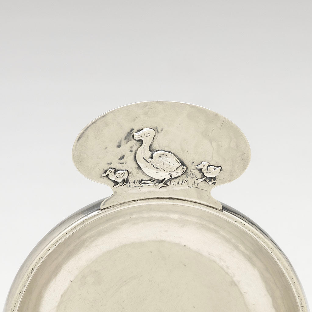 The Kalo Shop Hand Wrought Sterling Silver Porringer, Chicago, IL, early to mid-20th c.