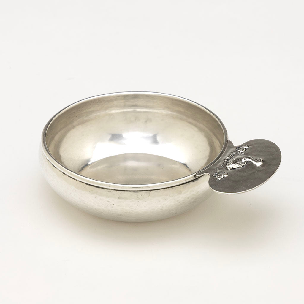 The Kalo Shop Hand Wrought Sterling Silver Porringer, Chicago, IL, early to mid-20th c.