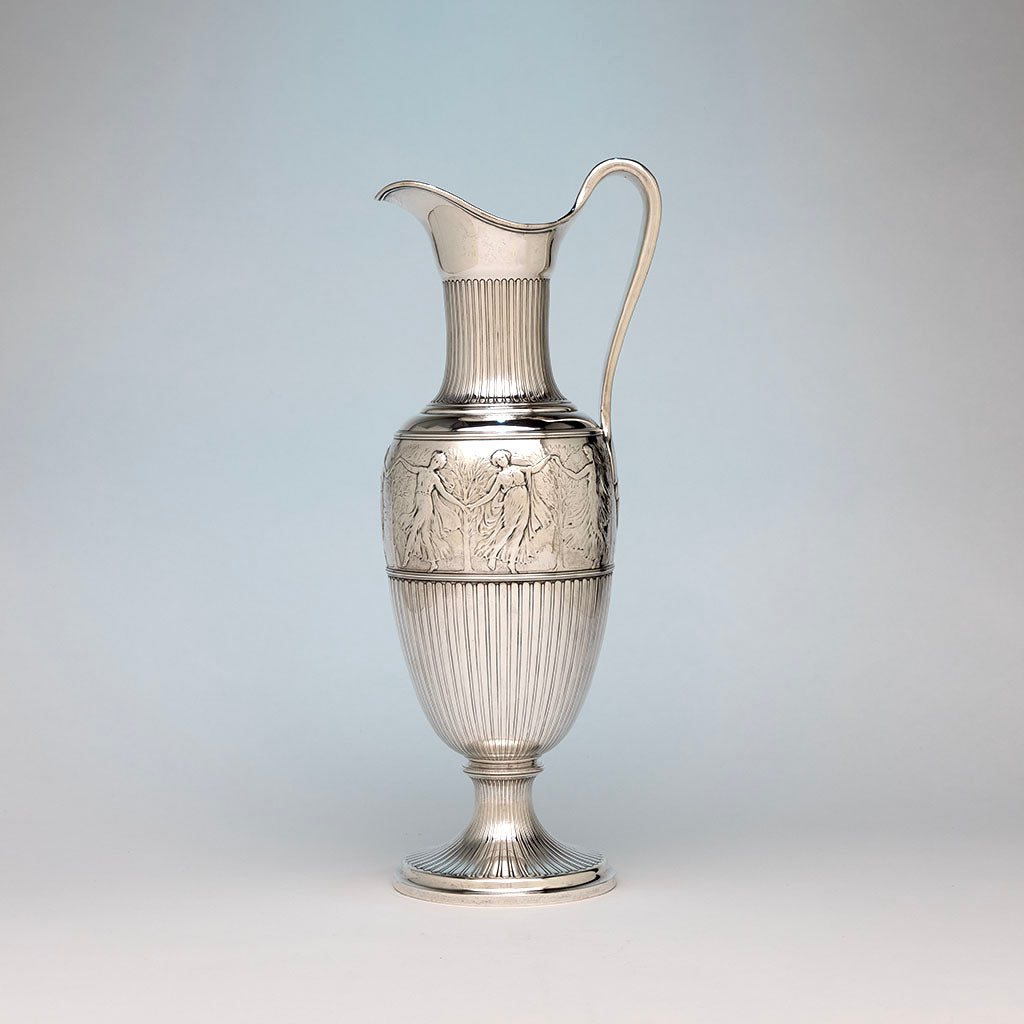 Tiffany & Co. Antique Sterling Silver Large Figural Ewer, NYC, NY, c. 1907