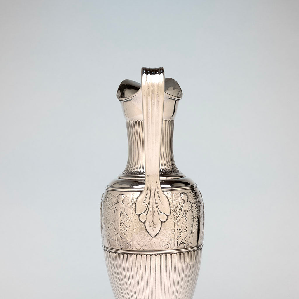 Handle to Tiffany &amp; Co. Antique Sterling Silver Figural Ewer, NYC, NY, c. 1907