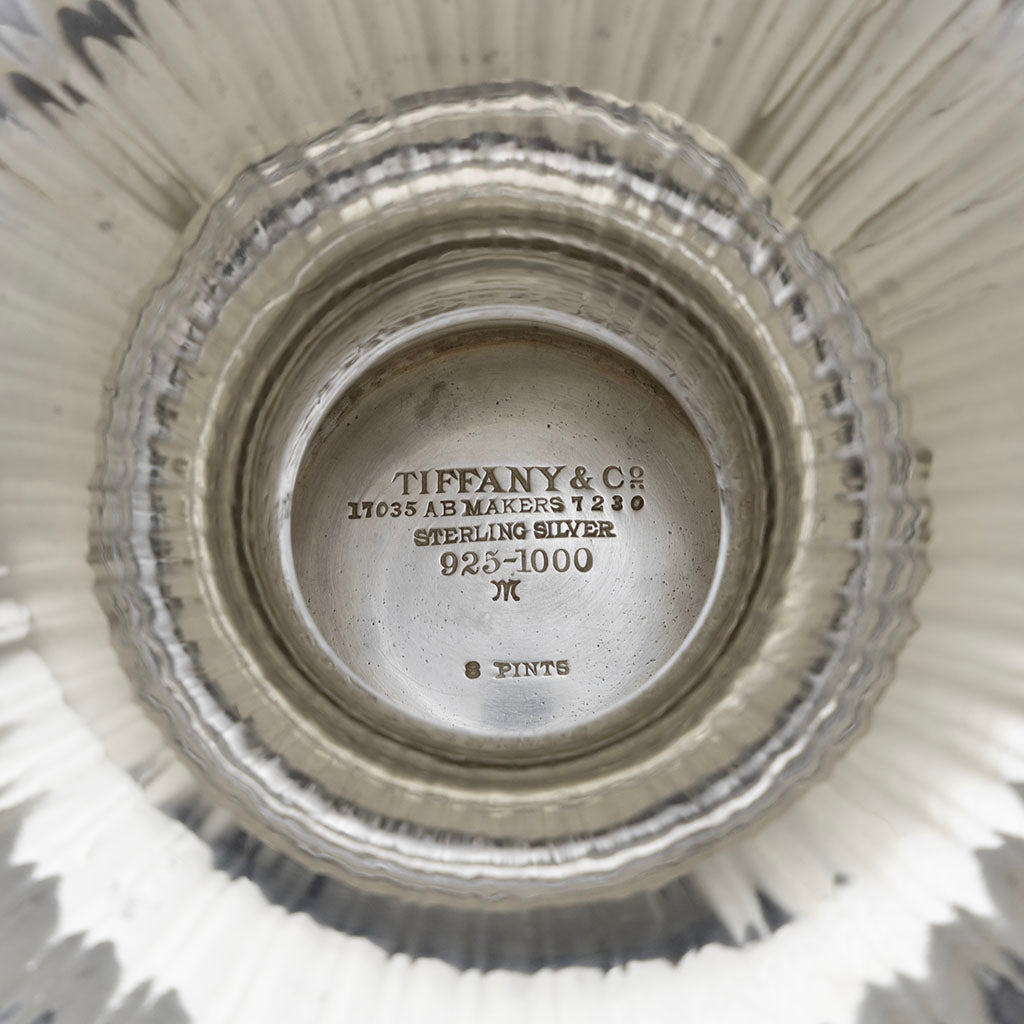 Marks on Tiffany &amp; Co. Antique Sterling Silver Figural Ewer, NYC, NY, c. 1907