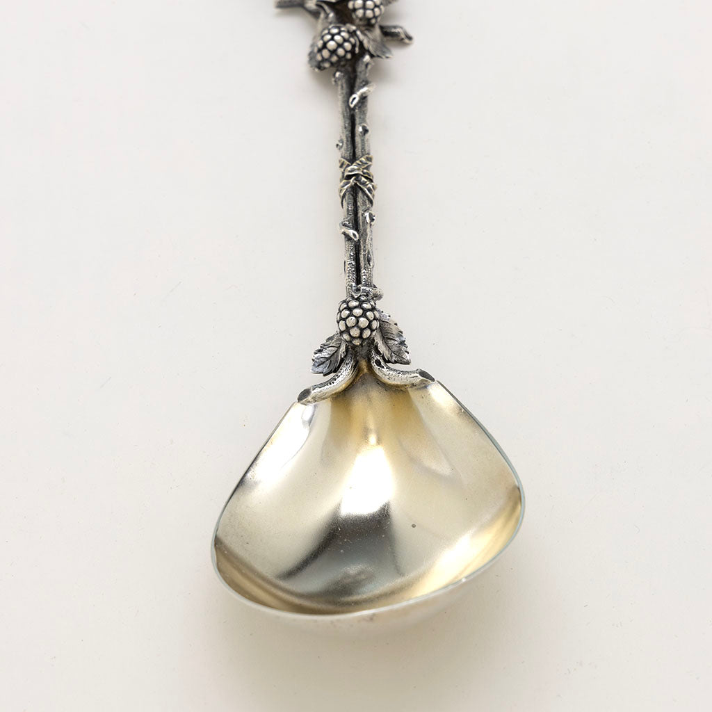 bowl of Tiffany &amp; Co Rare Antique Sterling Silver Bird Serving Spoon, New York City, NY, early 1850s