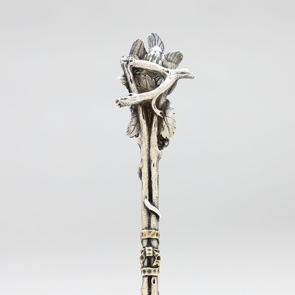 Wishbone on Tiffany &amp; Co Rare Antique Sterling Silver Bird Serving Spoon, New York City, NY, early 1850s