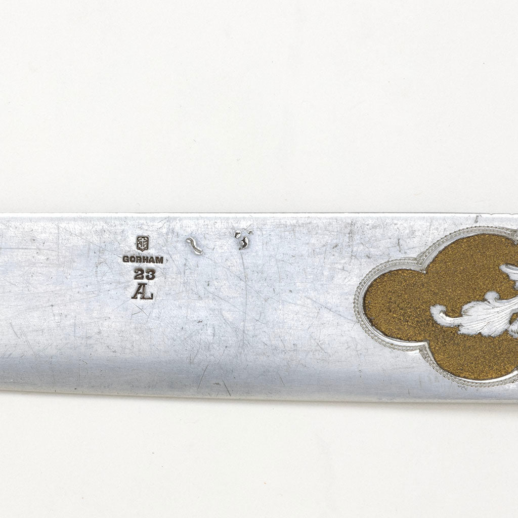 Marks on Gorham Rare Aluminum Paper Knife, Providence, RI, 1891