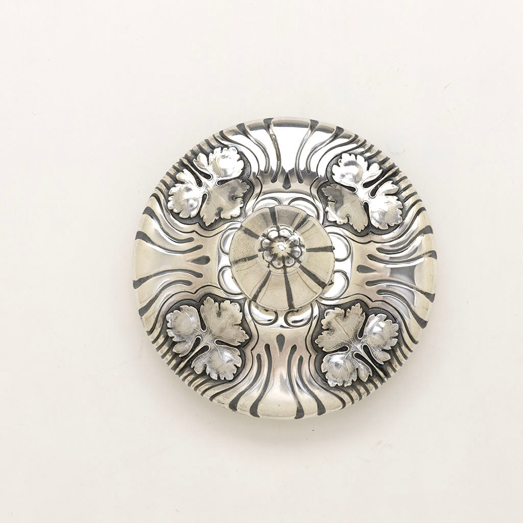 Cover to Gorham Antique Sterling Silver and Hoare Glass &#39;Cigar Jar&#39;, Providence, RI, 1901