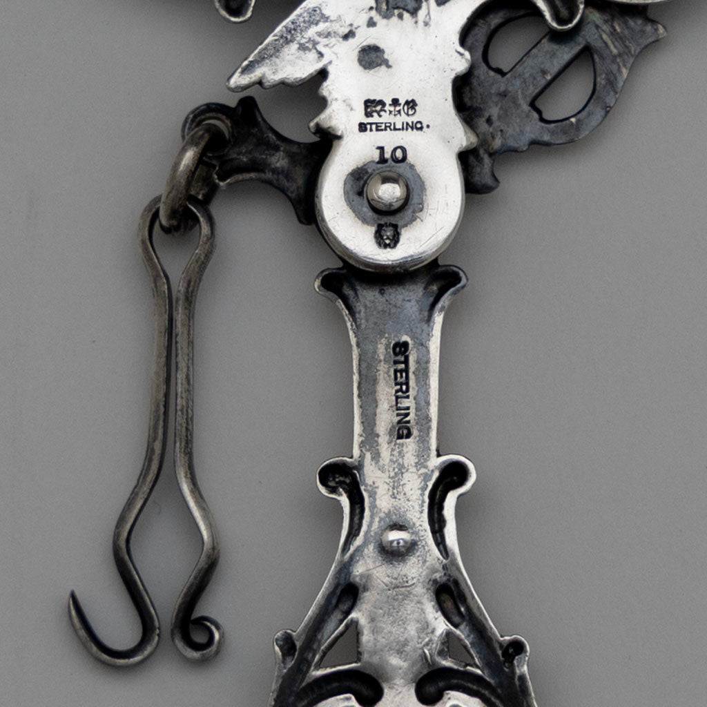 Marks on Gorham Antique Sterling Silver Letter Scale, Providence, RI, 1891