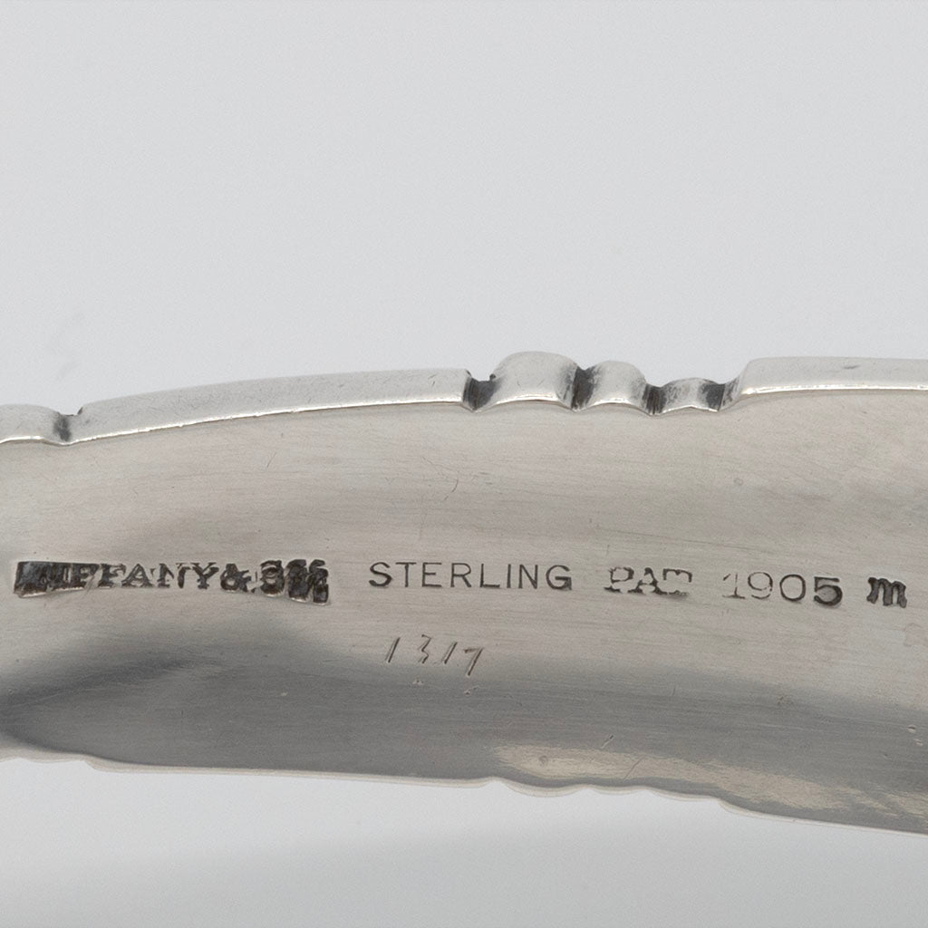 Marks on Tiffany &amp; Co 'Renaissance' Pattern Antique Sterling Silver Asparagus Tongs, New York, c. 1910
