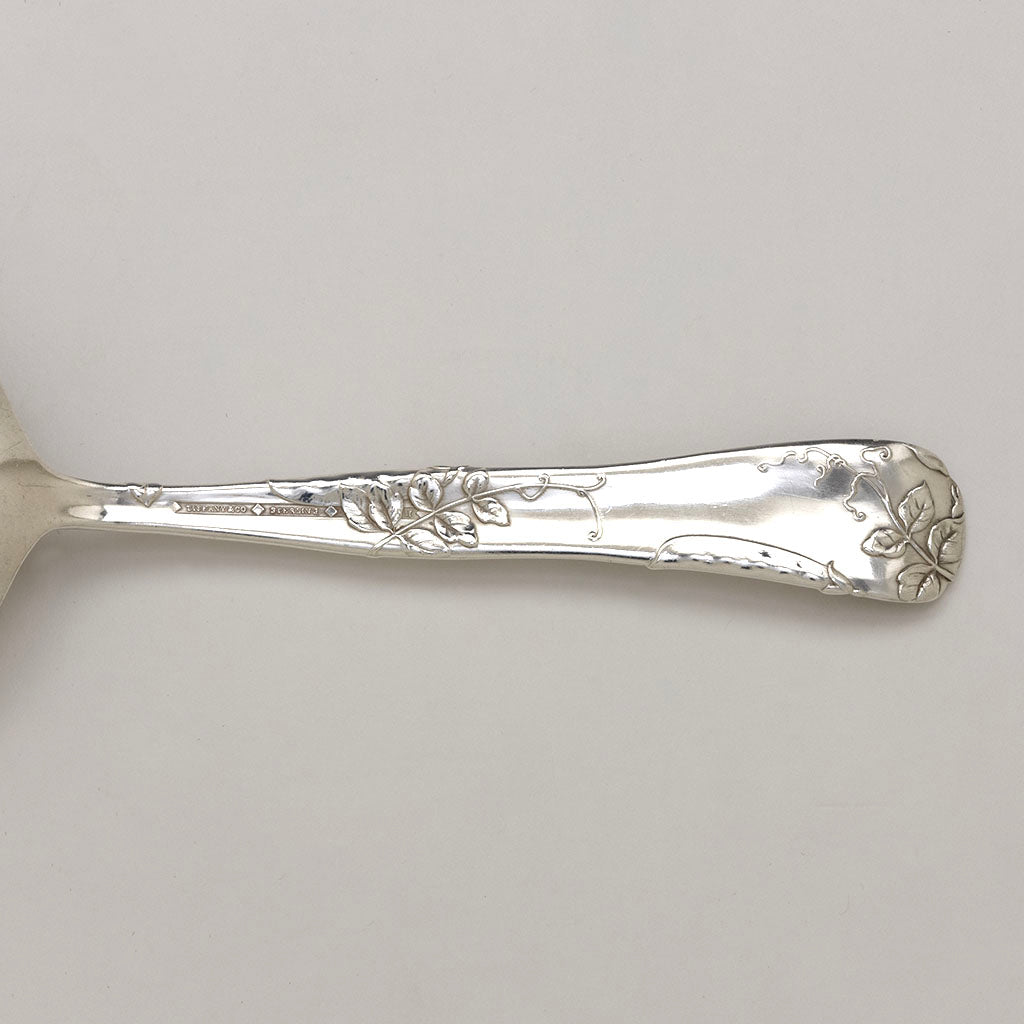 Marks on Tiffany &amp; Co Antique Sterling Silver Peapod Vine Pattern Pea Server, NYC, c. 1880s