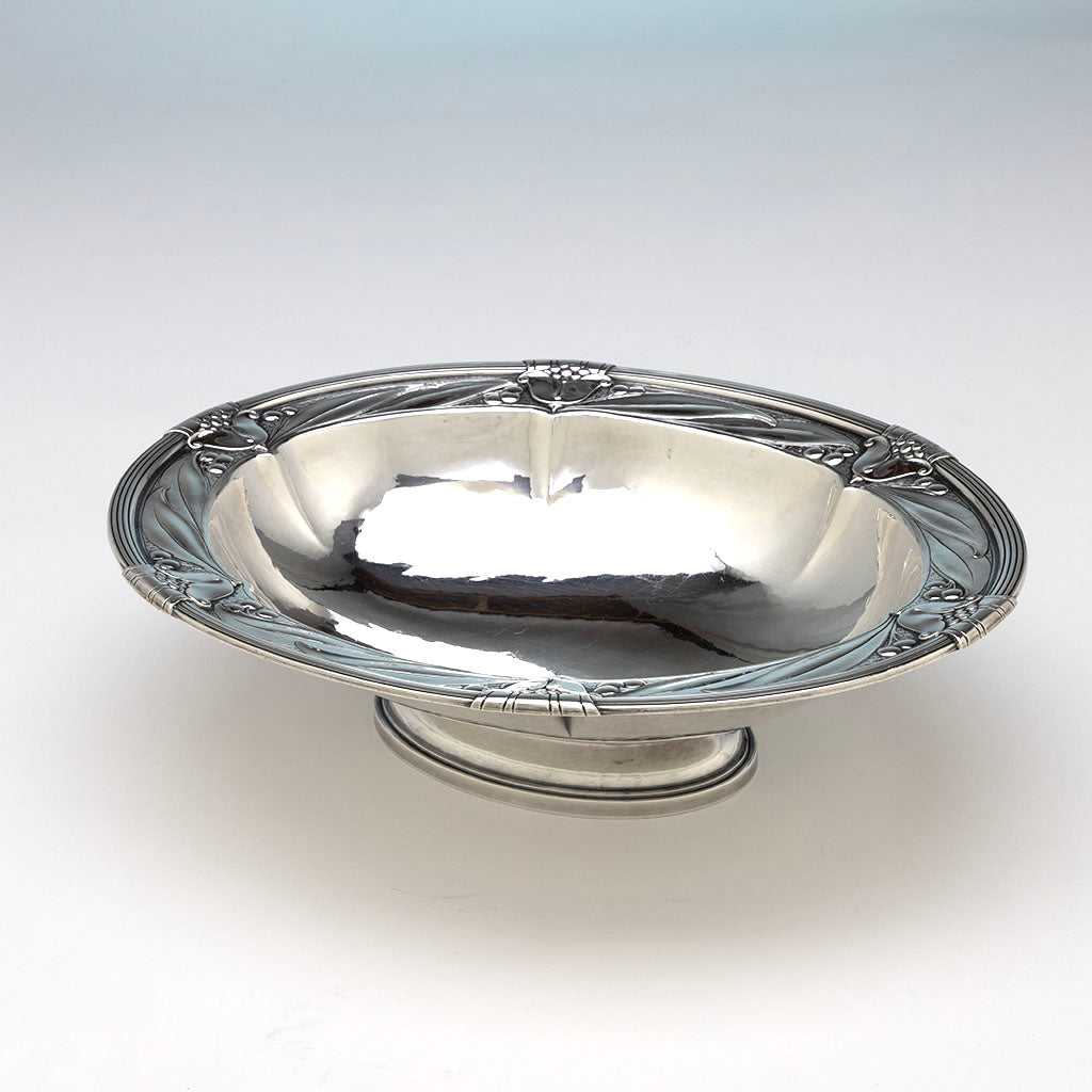 Angle view of Gorham Modern Sterling Silver Presentation Centerpiece Bowl, Providence, RI, 1937