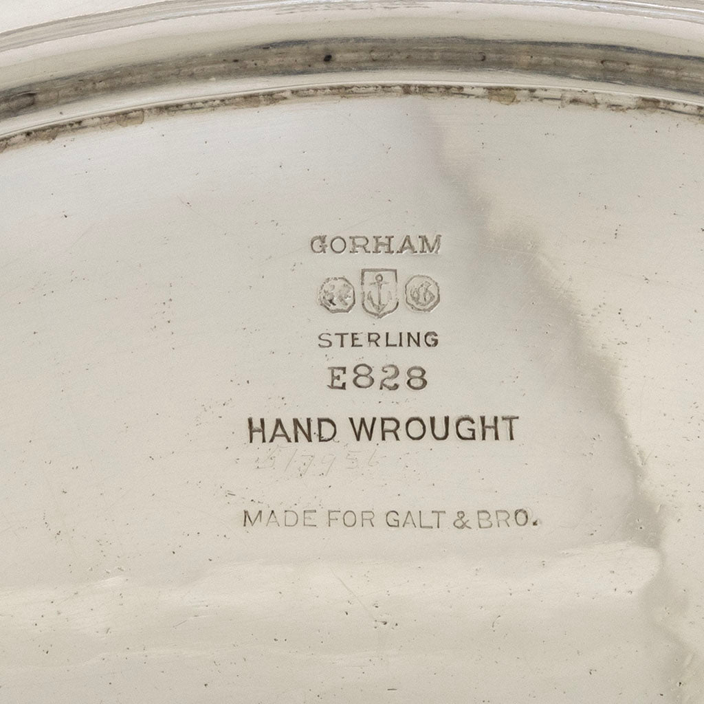 Marks on Gorham Modern Sterling Silver Presentation Centerpiece Bowl, Providence, RI, 1937