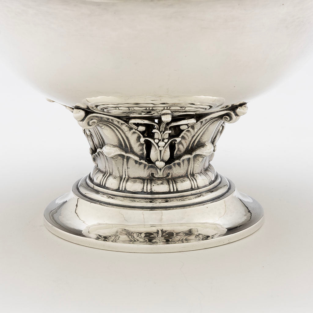 Detail of Gorham Modern Sterling Silver Fruit/ Centerpiece Bowl, Providence, RI, c. 1930s