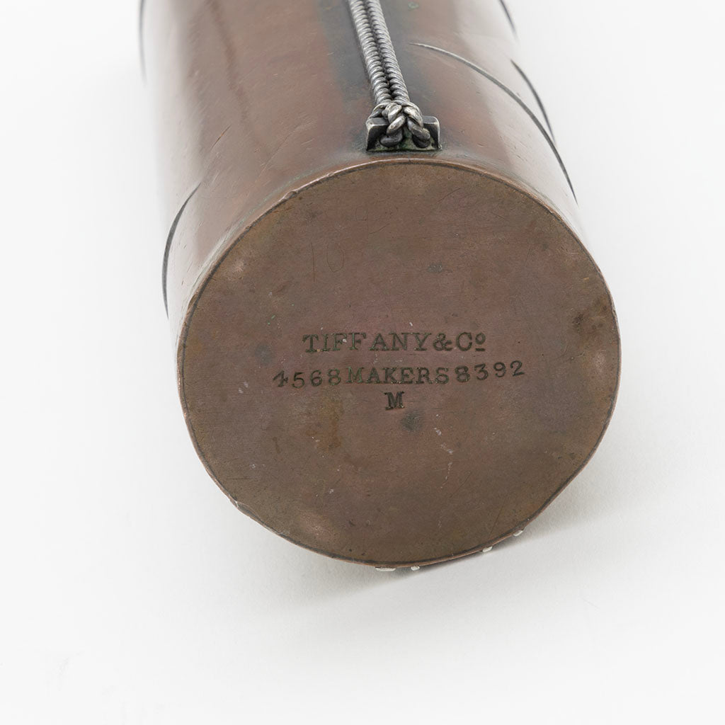 Marks on Tiffany &amp; Co Copper and Silver Aesthetic Vase, NYC, NY, c. 1880