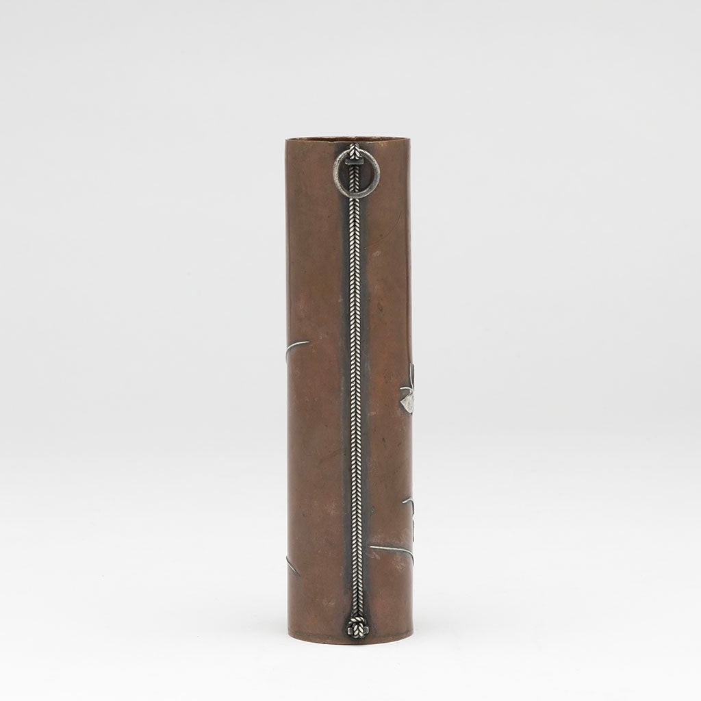 Tiffany &amp; Co Copper and Silver Aesthetic Vase, NYC, NY, c. 1880