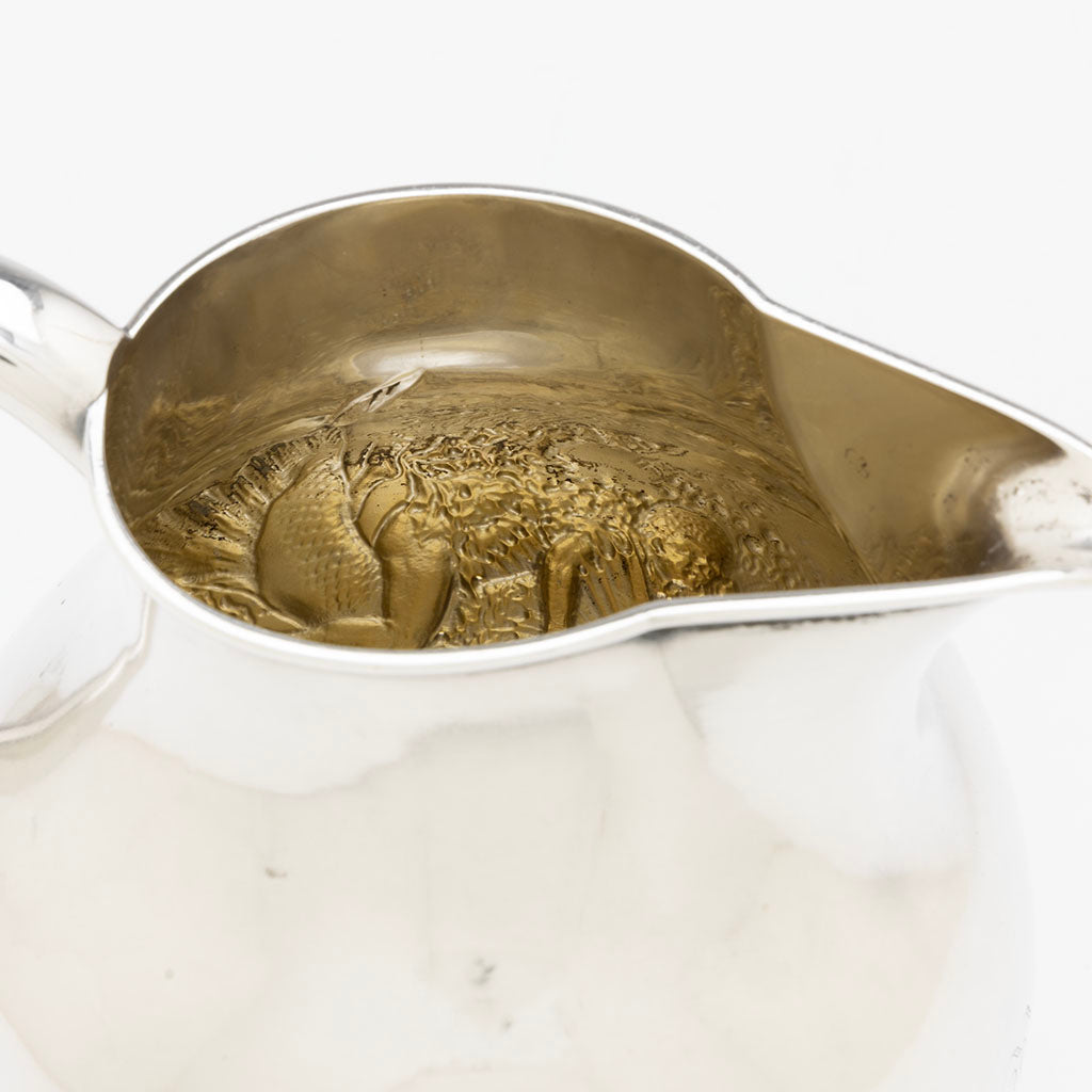 Interior of Durgin Antique Sterling &amp; Other Metals Aesthetic Pitcher, Concord, NH, c. 1870s