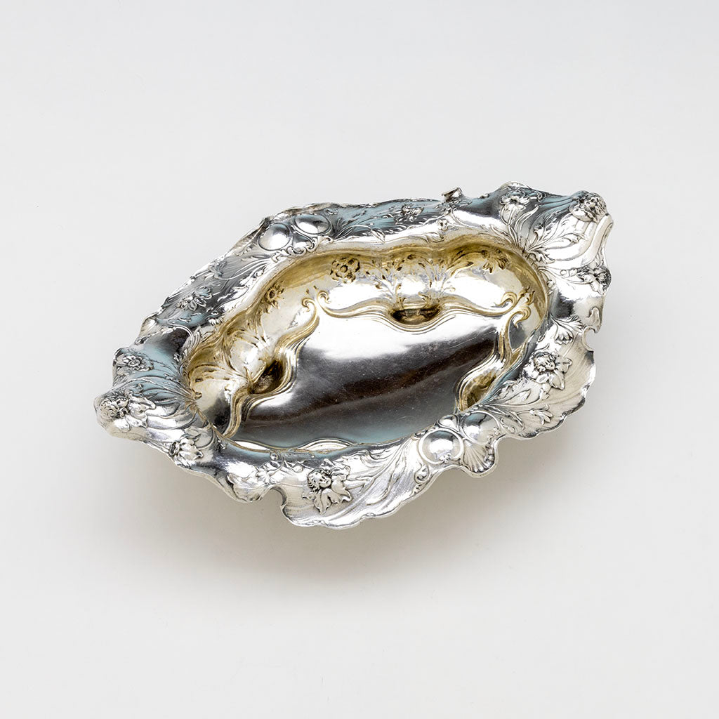 Interior of Gorham 1900 Paris Exposition Martelé Silver Centerpiece, Providence, RI, 1899