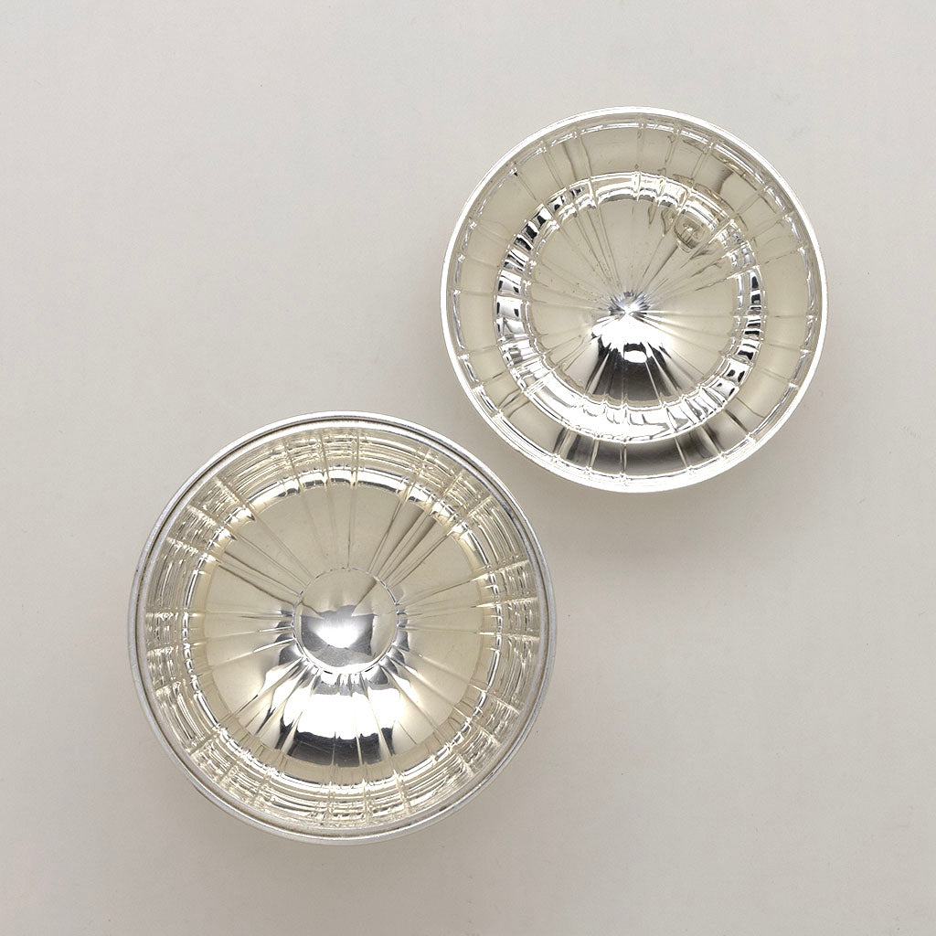 Open top view of Erik Magnussen for Gorham Sterling Silver Sample Covered Bon Bon Dish, Providence, RI, 1926