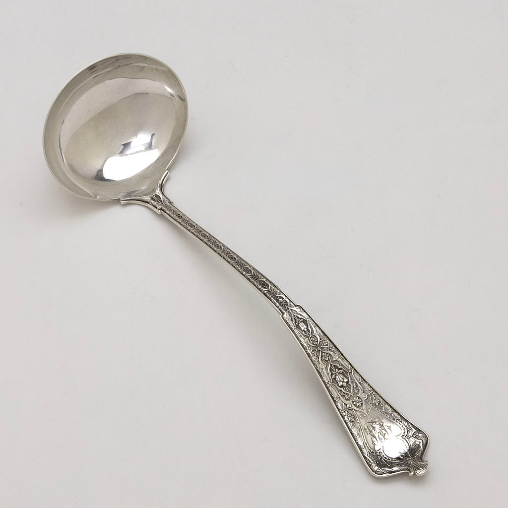 Tiffany & Co 'Persian' Pattern Antique Sterling Silver Soup Ladle, 1875-91