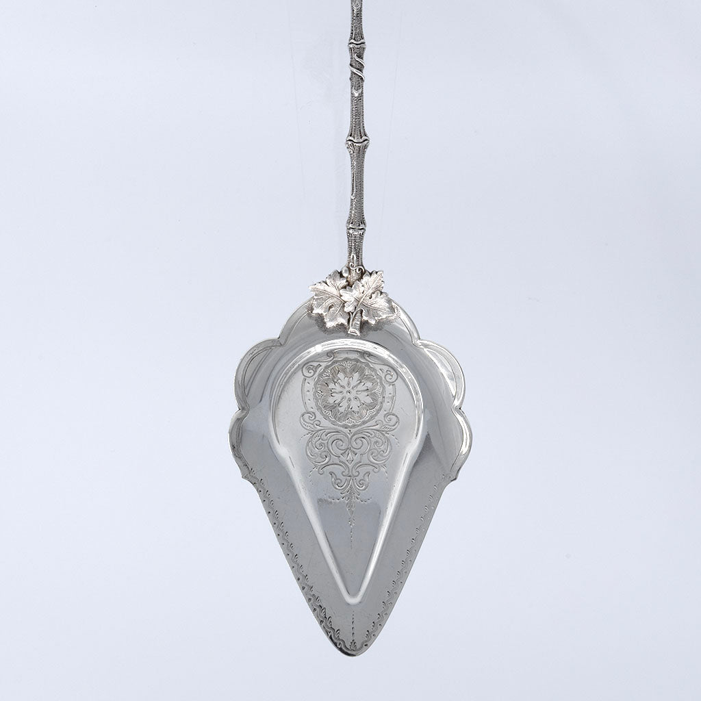 Blade to Gorham "Bird's Nest" Antique Sterling Silver Pie Server, Providence, RI, c. 1870