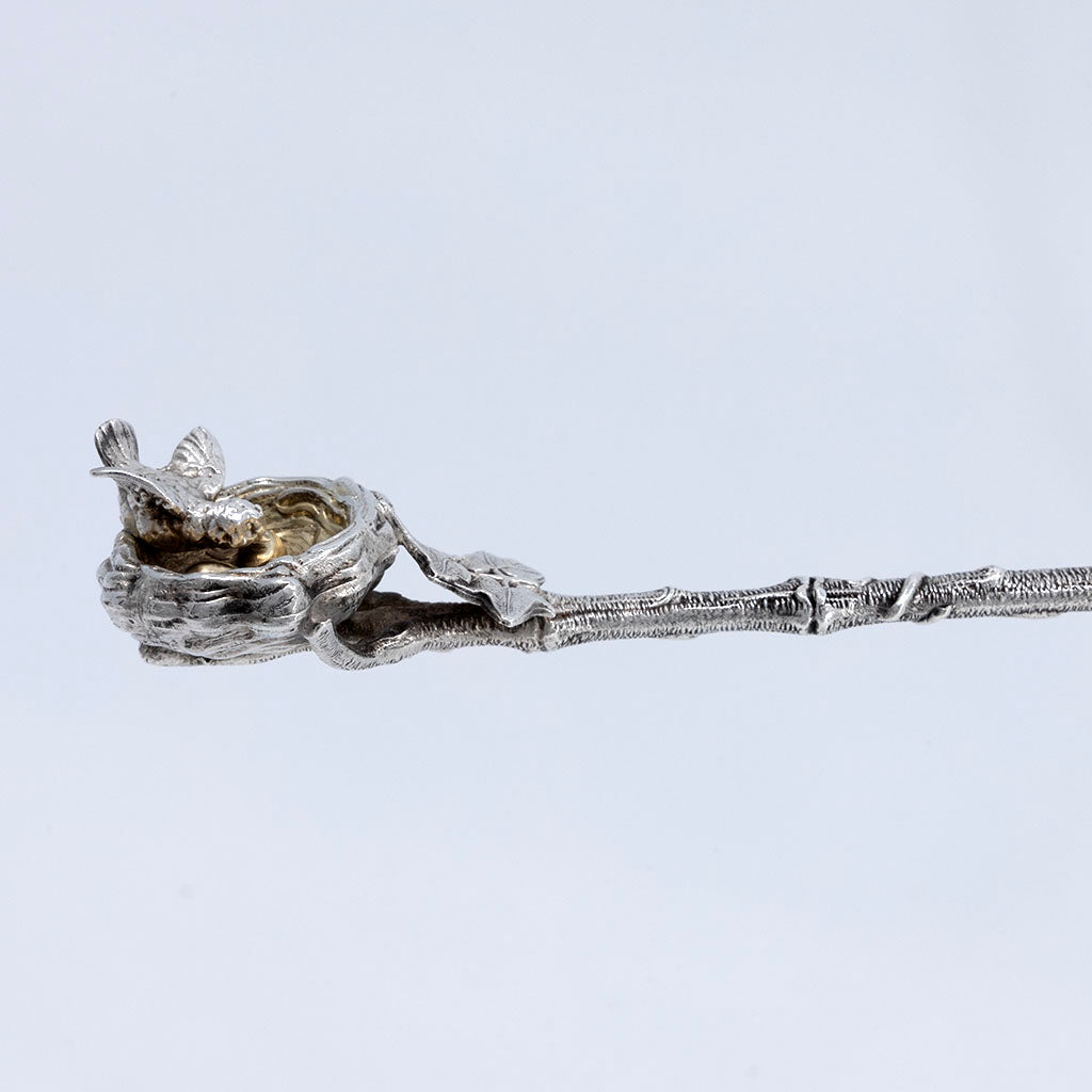 Nest profile of Gorham "Bird's Nest" Antique Sterling Silver Pie Server, Providence, RI, c. 1870
