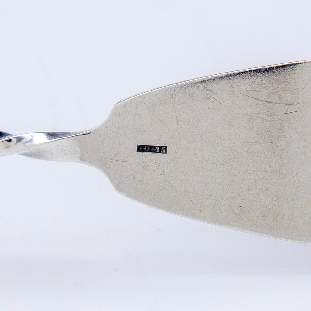 Mark on George W. Webb(attr) American Coin Silver Serving Spoon, Baltimore, MD, c. 1850s