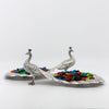 Video of Pair of Durgin Sterling Silver Peacock Bon-bon Dishes, Concord, NH, c. 1920s