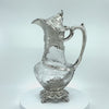 Video of Gorham Art Nouveau Sterling Silver Mounted Hoare Glass Claret Decanter, Providence, RI, 1902