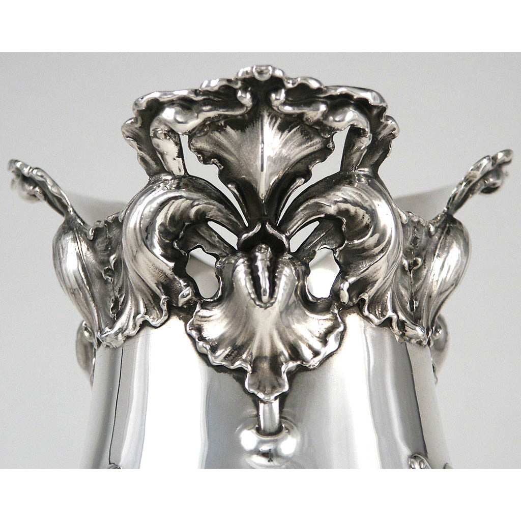 Detail of Theodore B. Starr Sterling Art Nouveau Vase, c. 1900-10